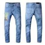 amiri jeans denim dirty indigo dragon